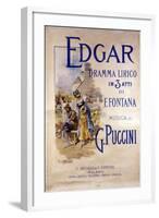 Edgar by Composer Giacomo Puccini (1858-1924) (Poster)-Adolfo Hohenstein-Framed Giclee Print