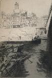 'Open air market, Avenue de Clichy', 1915-Edgar Chahine-Giclee Print