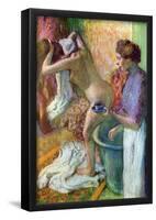 Edgar Degas After Bathing Art Print Poster-null-Framed Poster