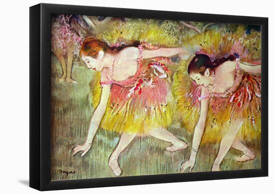 Edgar Degas Ballet Dancers Art Print Poster-null-Framed Poster