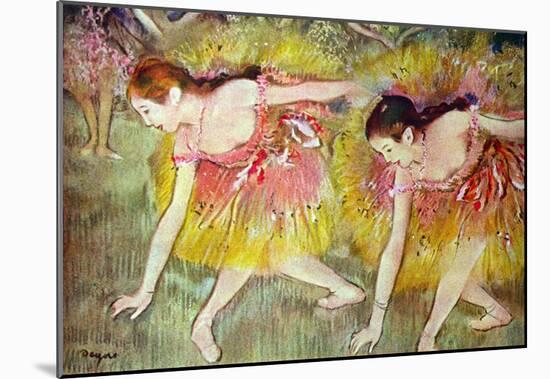 Edgar Degas Ballet Dancers Art Print Poster-null-Mounted Poster