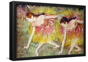 Edgar Degas Ballet Dancers Art Print Poster-null-Framed Poster