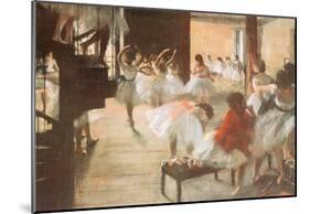 Edgar Degas Ballet Rehearsal Art Print Poster-null-Mounted Poster