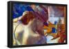 Edgar Degas Before the Mirror Art Print Poster-null-Framed Poster