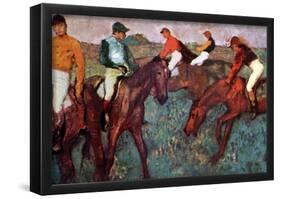 Edgar Degas Before the Start Art Print Poster-null-Framed Poster