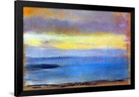 Edgar Degas Coastal Strip at Sunset-Edgar Degas-Framed Art Print