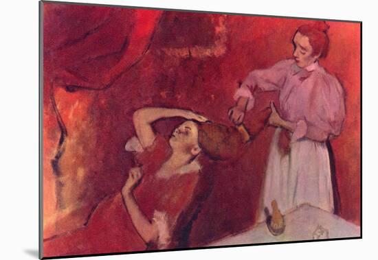 Edgar Degas Combing Hair Art Print Poster-null-Mounted Poster