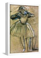 Edgar Degas Dancer Sketch Art Print Poster-null-Framed Poster