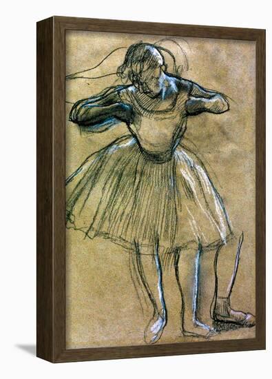 Edgar Degas Dancer Sketch Art Print Poster-null-Framed Poster