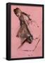 Edgar Degas Dancer Slipping on her Shoe Art Print Poster-null-Framed Poster