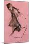 Edgar Degas Dancer Slipping on her Shoe-null-Mounted Art Print