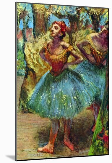 Edgar Degas Dancers 2 Art Print Poster-null-Mounted Poster