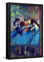 Edgar Degas Dancers Art Print Poster-null-Framed Poster