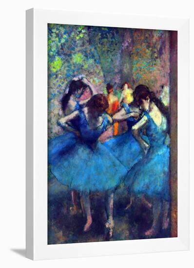 Edgar Degas Dancers Art Print Poster-null-Framed Poster