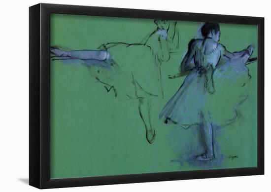 Edgar Degas Dancers at the Barre Art Print Poster-null-Framed Poster