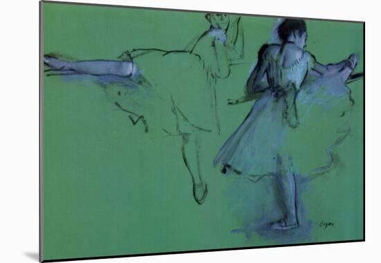 Edgar Degas Dancers at the Barre Art Print Poster-null-Mounted Poster
