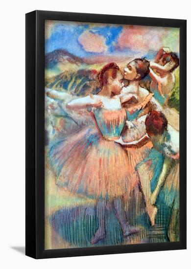 Edgar Degas Dancers in the Landscape Art Print Poster-null-Framed Poster