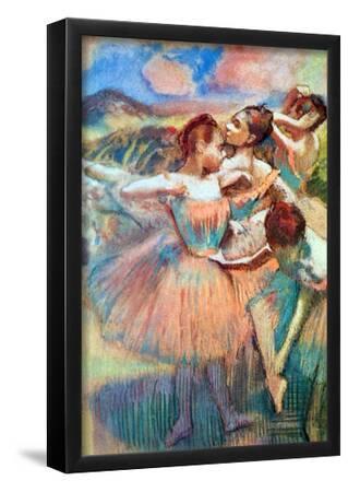 Edgar Degas Dancers in the Landscape Art Print Poster--Framed Poster