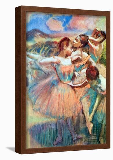 Edgar Degas Dancers in the Landscape Art Print Poster-null-Framed Poster