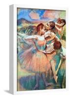 Edgar Degas Dancers in the Landscape Art Print Poster-null-Framed Poster