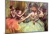 Edgar Degas Four Dancers Behind the Scenes 2 Art Print Poster-null-Mounted Poster