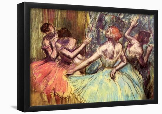 Edgar Degas Four Dancers Behind the Scenes 2 Art Print Poster-null-Framed Poster