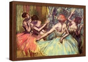 Edgar Degas Four Dancers Behind the Scenes 2 Art Print Poster-null-Framed Poster