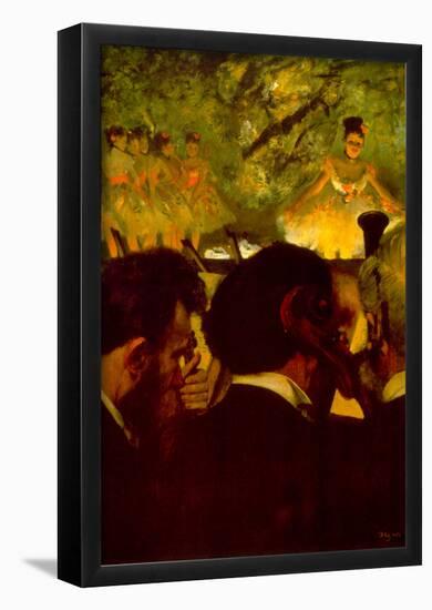 Edgar Degas Musicians Art Print Poster-null-Framed Poster