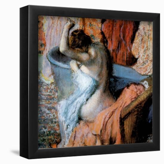 Edgar Degas (Seated Bather Drying Herself ) Art Print Poster-null-Framed Poster