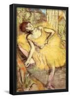 Edgar Degas Sitting Dancer with the Right Leg Up Art Print Poster-null-Framed Poster