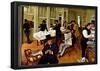 Edgar Degas The Cotton Exchange Art Print Poster-null-Framed Poster