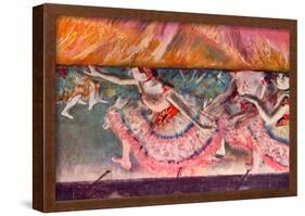 Edgar Degas The Curtain Falls Art Print Poster-null-Framed Poster