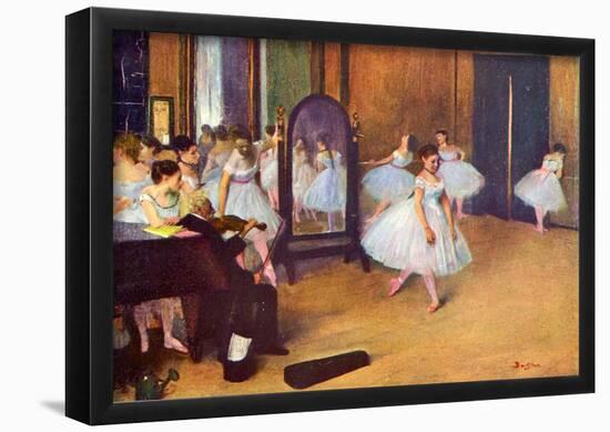 Edgar Degas The Dance Hall Art Print Poster-null-Framed Poster