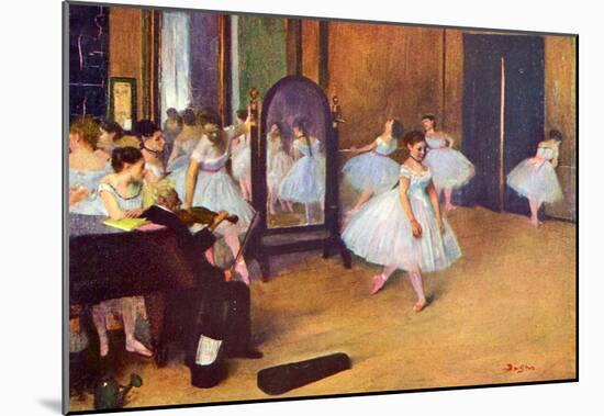 Edgar Degas The Dance Hall Art Print Poster-null-Mounted Poster