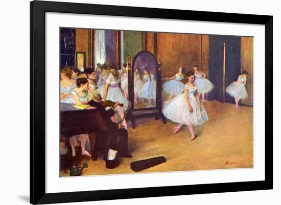 Edgar Degas The Dance Hall-Edgar Degas-Framed Art Print