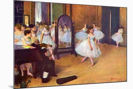 Edgar Degas The Dance Hall-Edgar Degas-Mounted Art Print