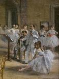 Dancers in Pink Between the Scenes-Edgar Degas-Art Print