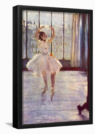 Edgar Degas The Dancer at the Photographer Art Print Poster-null-Framed Poster