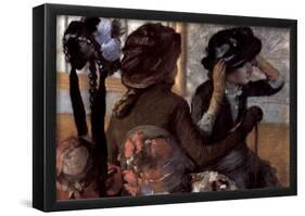 Edgar Degas The Milliner Art Print Poster-null-Framed Poster