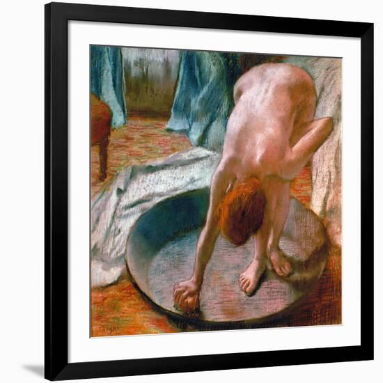 Edgar Degas: The Tub, 1886-Edgar Degas-Framed Giclee Print