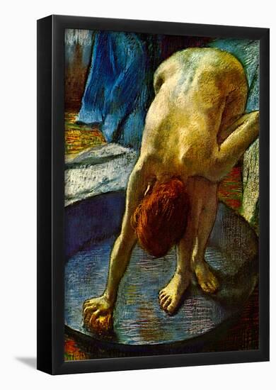 Edgar Degas The Tub Art Poster-null-Framed Poster