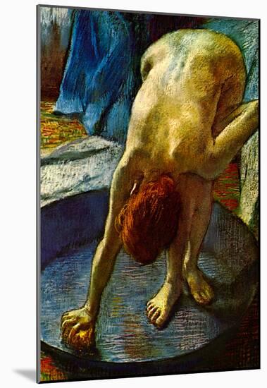 Edgar Degas The Tub Art Poster-null-Mounted Poster