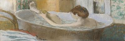Woman in Her Bath, Sponging Her Leg, circa 1883