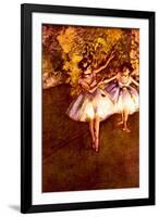 Edgar Degas Young Dancers-null-Framed Art Print