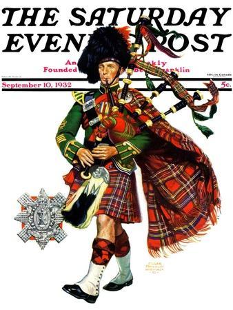 "Bagpipes," Saturday Evening Post Cover, September 10, 1932