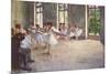 Edgar Germain Hilaire Degas (Ballet rehearsal)-Edgar Degas-Mounted Art Print