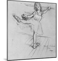 Edgar Germain Hilaire Degas (Little Dancer at the Bar) Art Poster Print-null-Mounted Poster