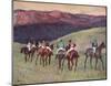 Edgar Germain Hilaire Degas (Racehorses: The Training) Art Poster Print-null-Mounted Poster