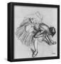 Edgar Germain Hilaire Degas (Seated Dancer, guided her shoe) Art Poster Print-null-Framed Poster