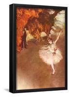 Edgar Germain Hilaire Degas (The Prima Ballerina) Art Poster Print-null-Framed Poster